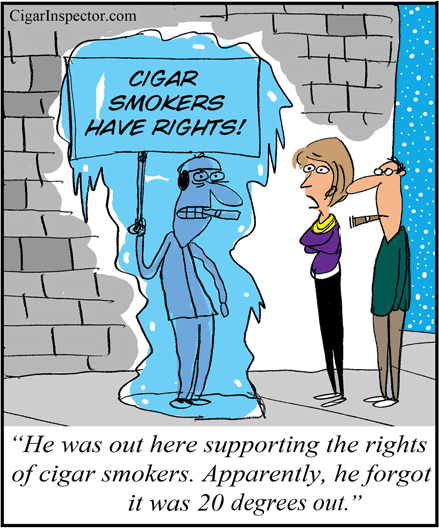 Cigar smokers had rights