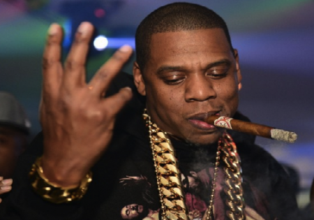 Jay Z Smoking a Cigar